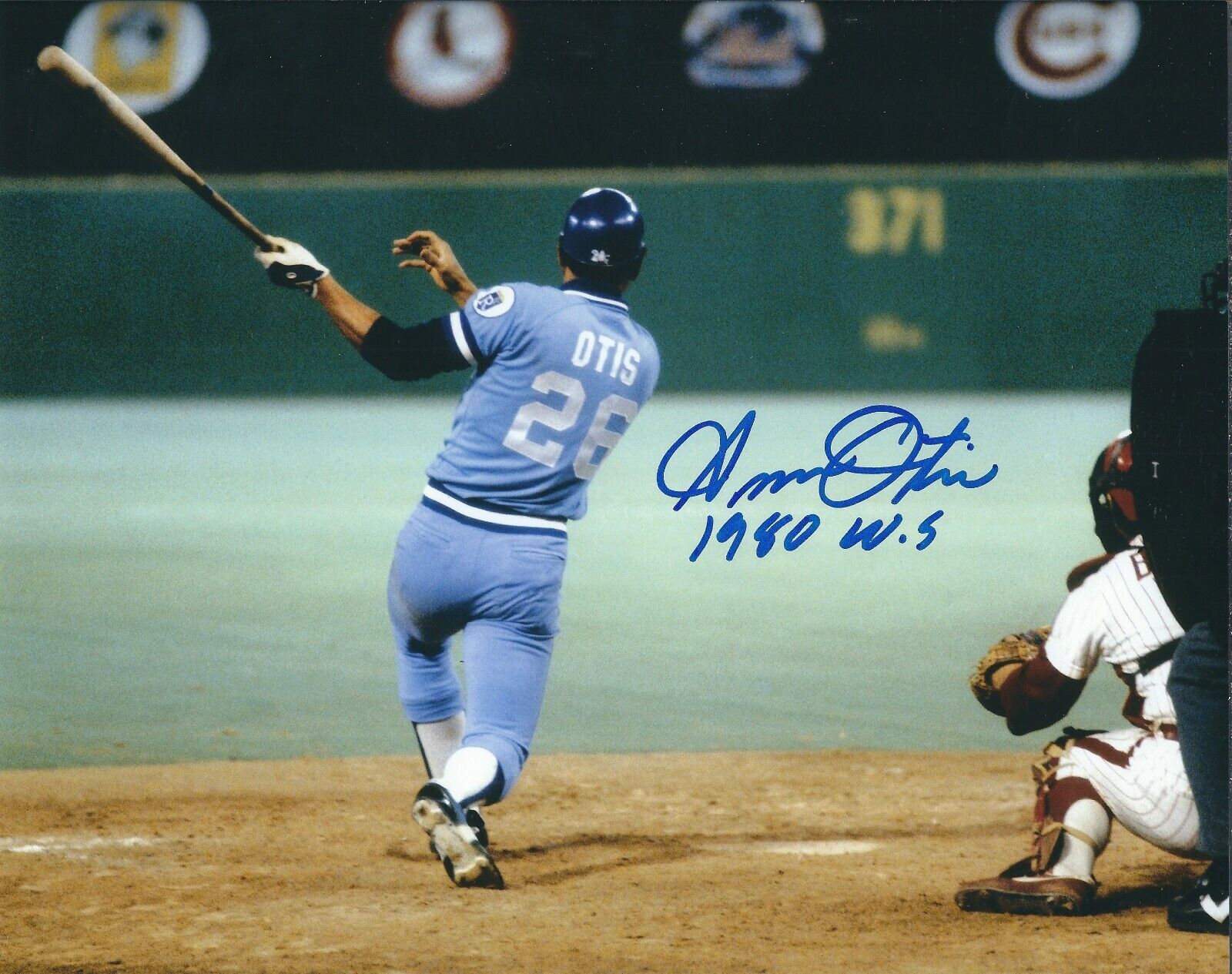 Autographed 8x10 AMOS OTIS 1980 W.S.