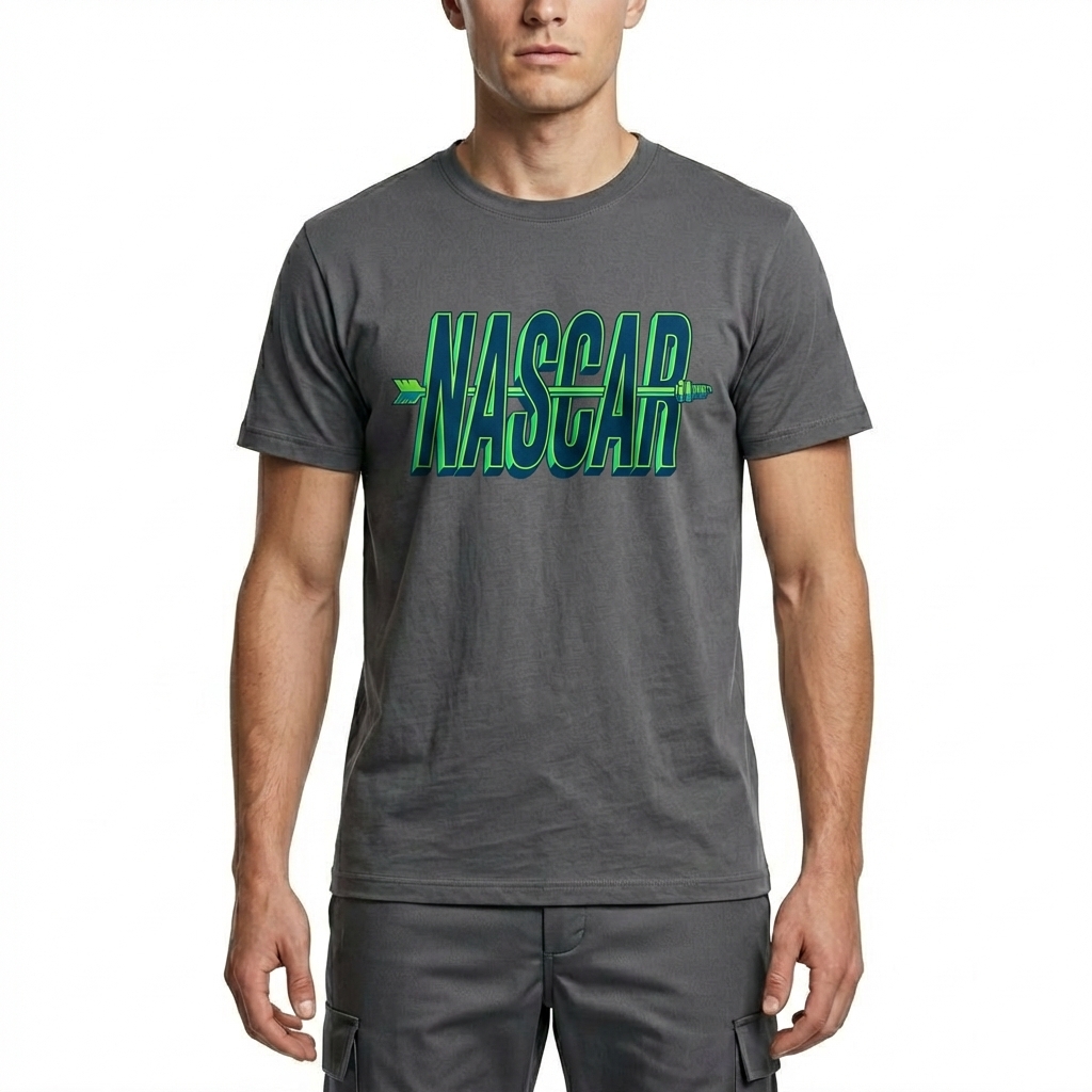  Men's American Racing-themed Casual Printed Short-Sleeved T-shirt Avantcool