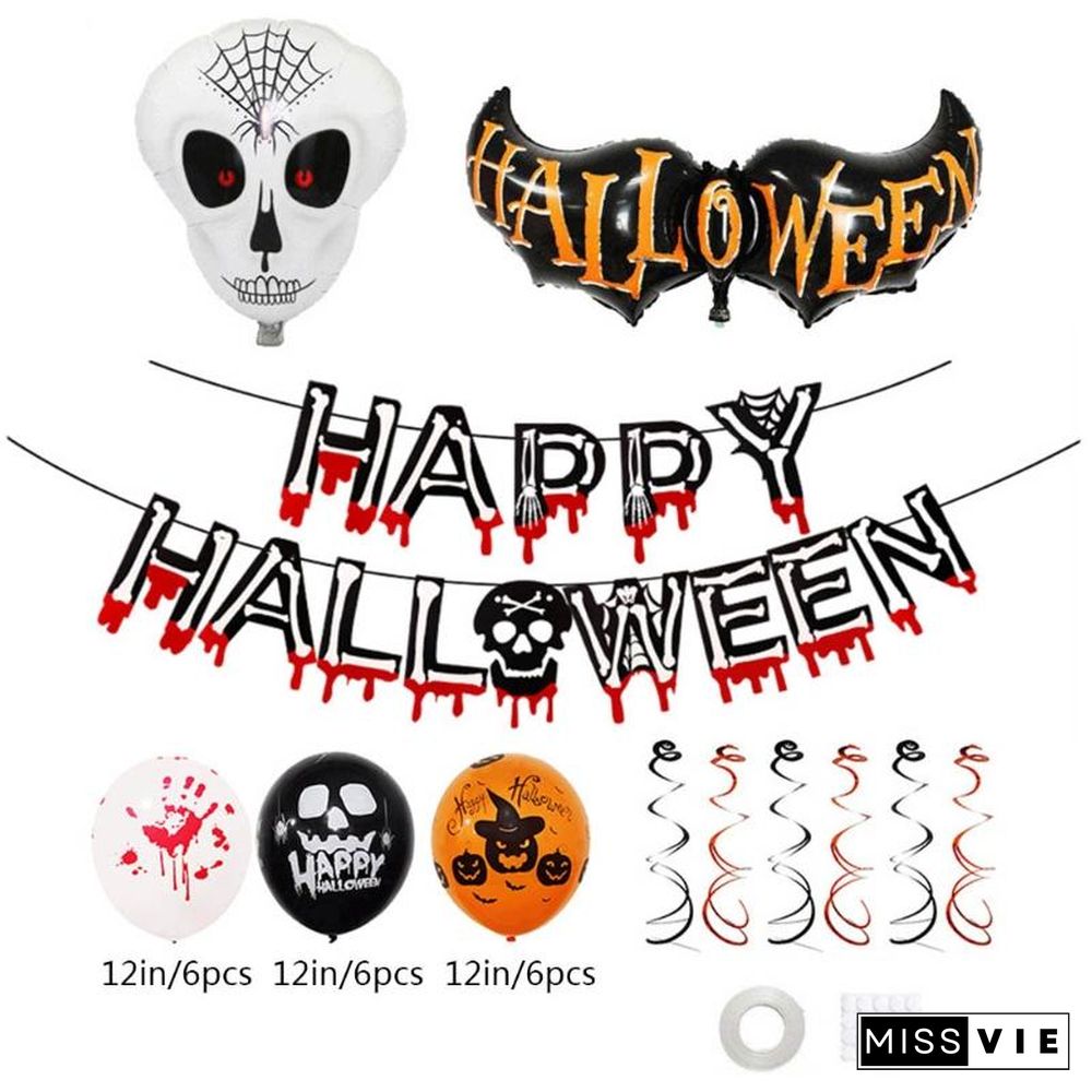 Halloween Balloon Set Indoor Outdoor Graden Party Decoration