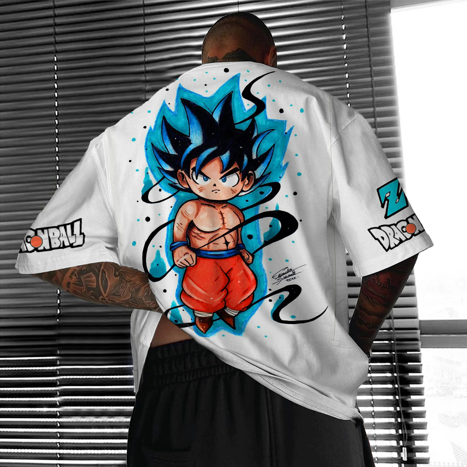 Unisex Oversized Anime Printed T-shirt