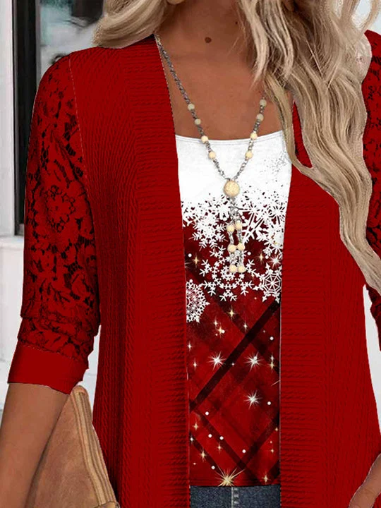 Women Half Sleeve V-neck Solid Color Dress