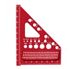 Woodworking Square Protractor Aluminum Alloy 3D Multi-Angle Measuring Ruler