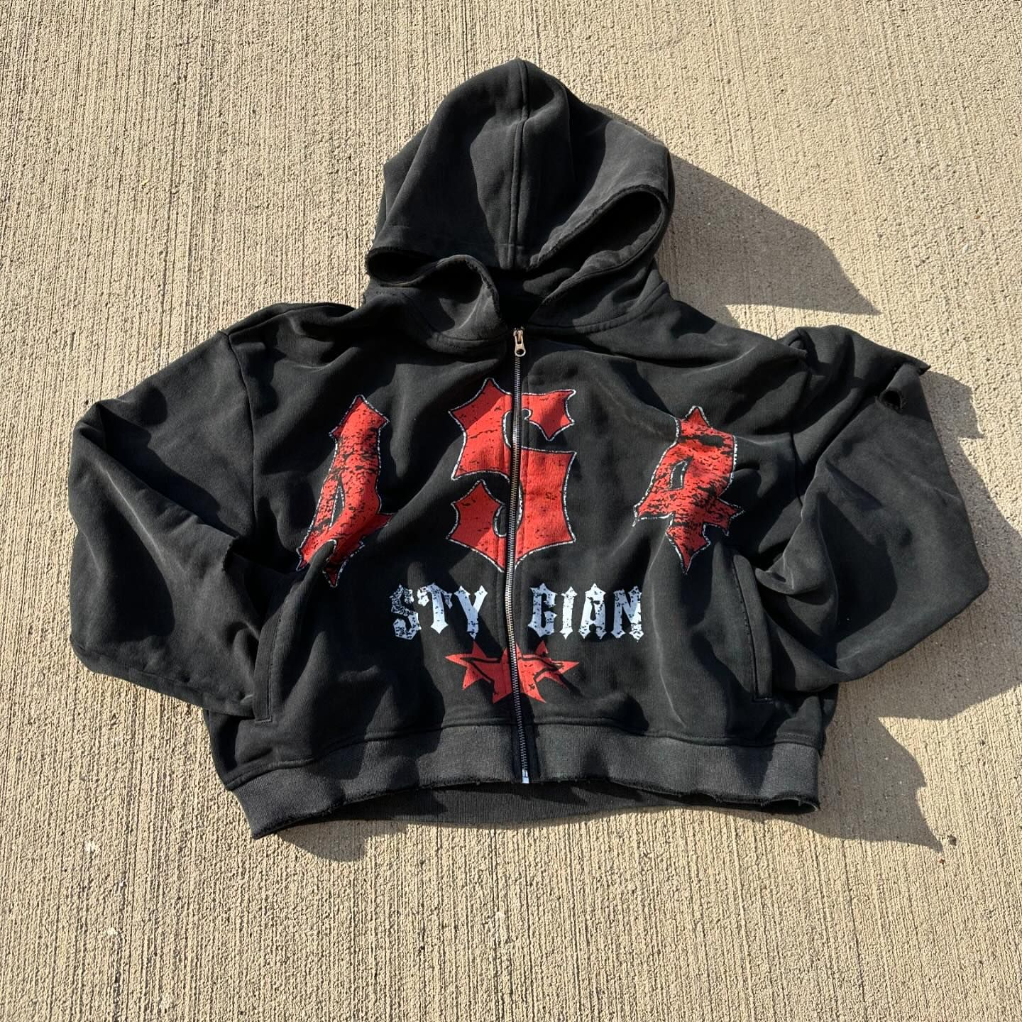 Retro Personalized Zipper Loose Hoodie