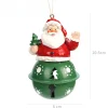 Cute Christmas Tree Snowman Elk Hanging Bells