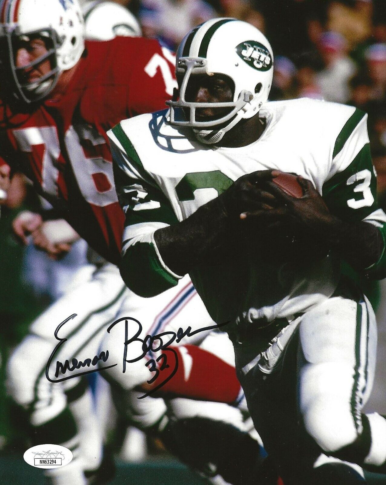 Emerson Boozer signed New York Jets 8x10 Photo Poster painting autographed 5 JSA