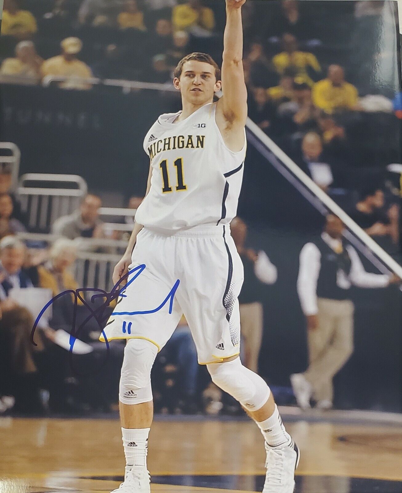 Autographed NICK STAUSKAS Michigan Wolverines 11x14 Photo Poster painting w/COA