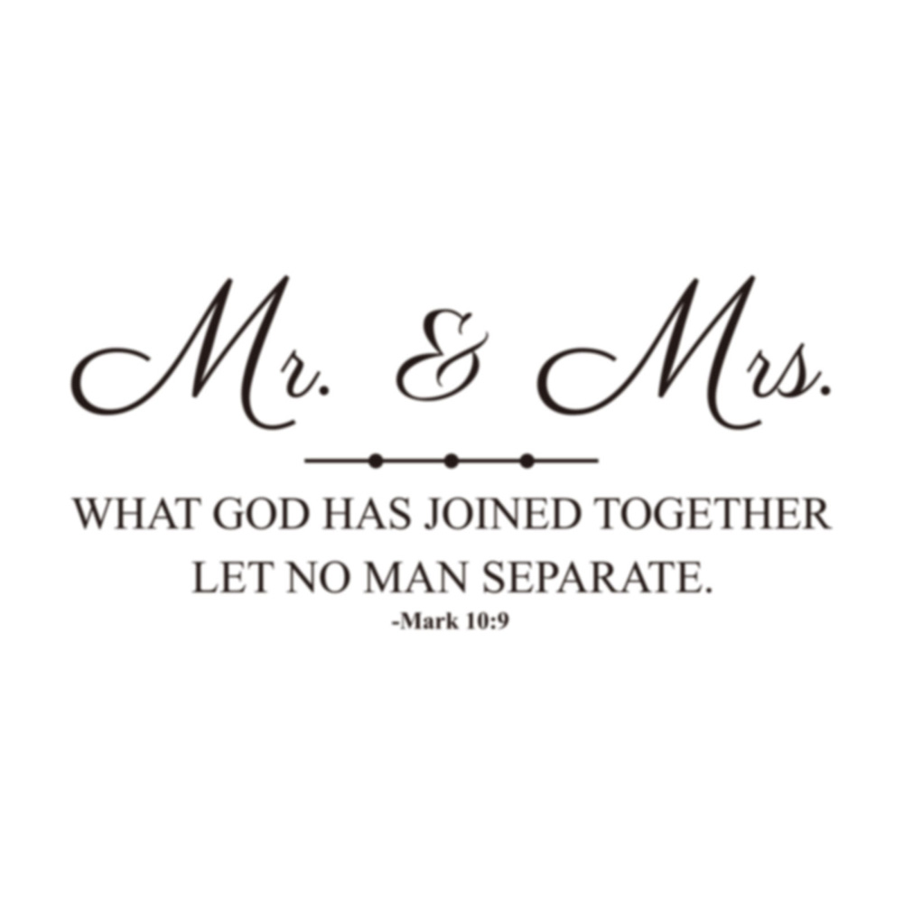 

Mr and Mrs English Letters Wallpaper Stickers Children Bedroom Wall Sticker, 501 Original
