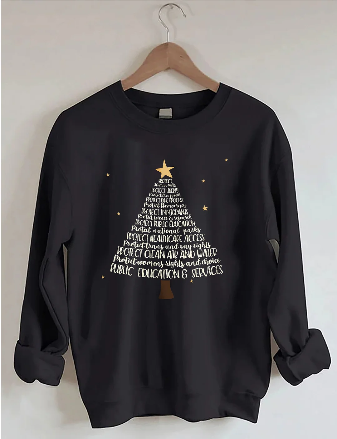 Protect Christmas Tree Sweatshirt