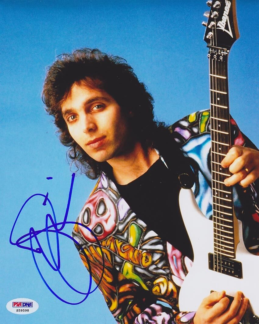 Joe Satriani SIGNED 8x10 Photo Poster painting FAMED Guitarist PSA/DNA AUTOGRAPHED