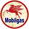 Mobilgas Gas Station - Round Metal Tin Signs(12*12Inch) - Garage
