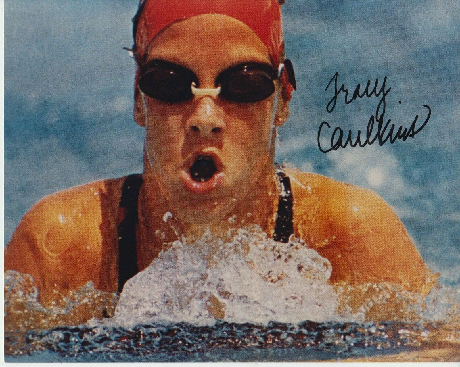 Tracy Caulkins 8x10 Signed Photo Poster painting w/ COA Swimming #1