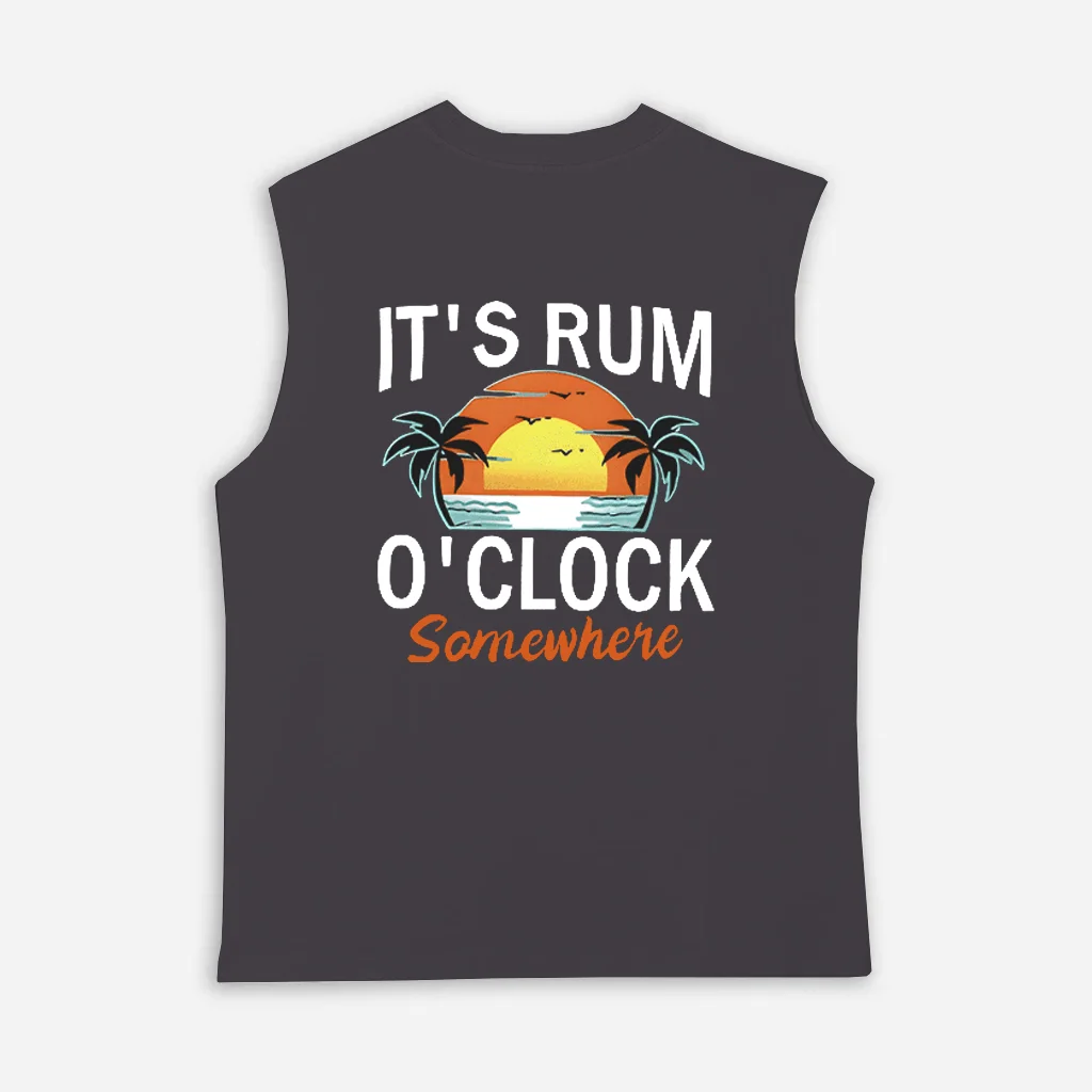  Tropical Sunset Graphic Tank Top for Men - Perfect for Summer Vacations