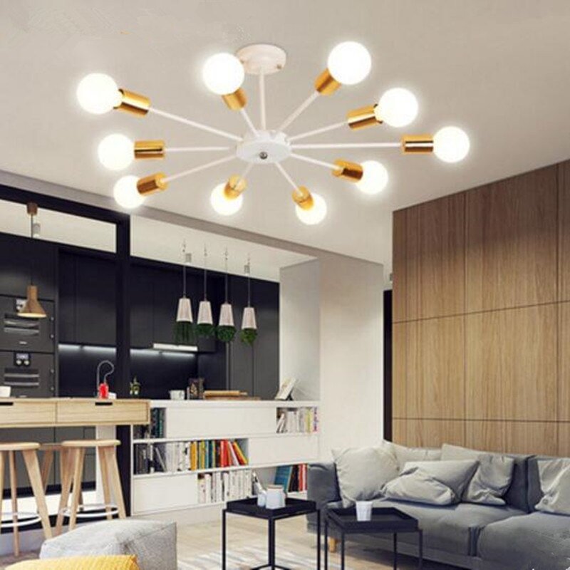 Fashion Modern Lamps LED Pendant Lights Indoor Lighting Gold Electropla Living Dining Room Bedroom Bar Shop Light Fixture