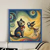 【Limited Stock Sale】Colorful Cat And Bird-11CT Stamped Cross Stitch 40*40cm/15.75*15.75in tapestrymarket