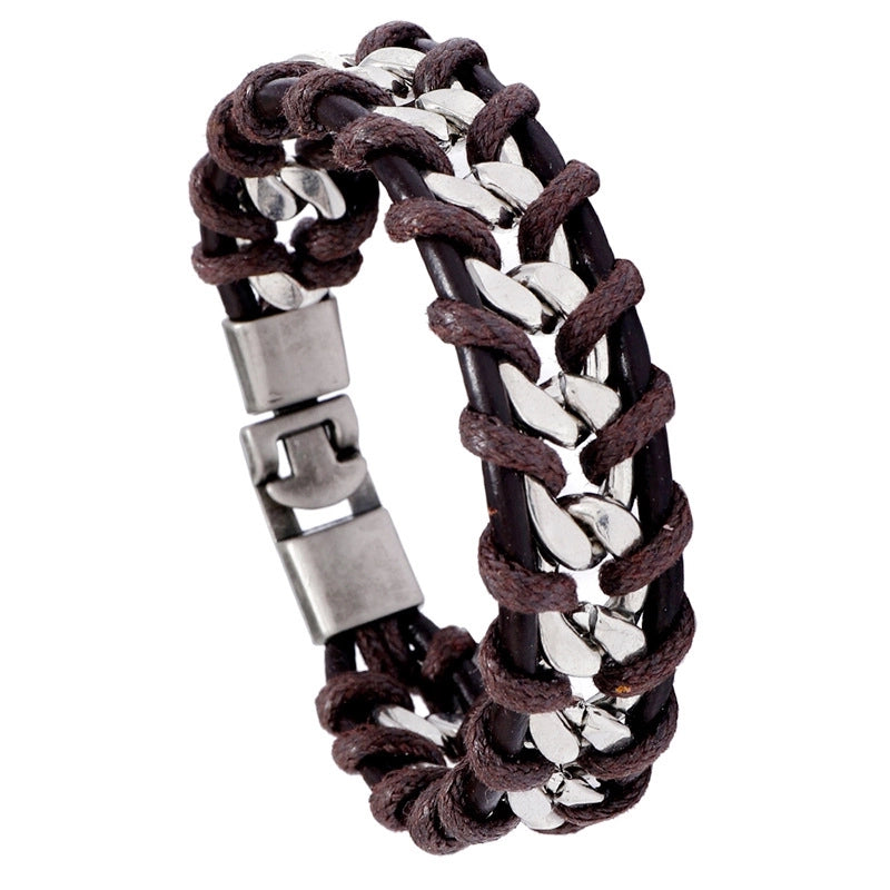 Woven Personality Punk Style Chain Bracelet