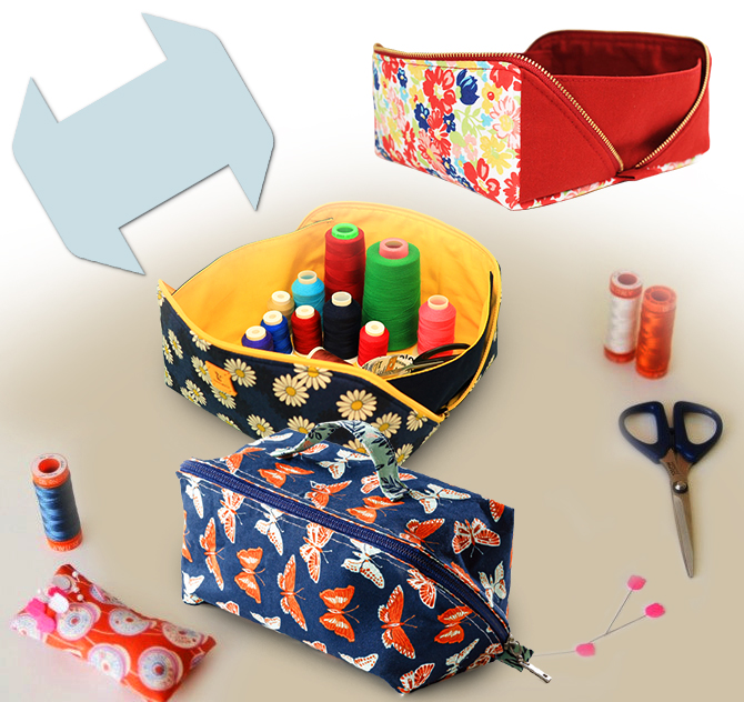 DIY Zipper Multifunctional Cosmetic Bag/Coin Bag Tutorial included