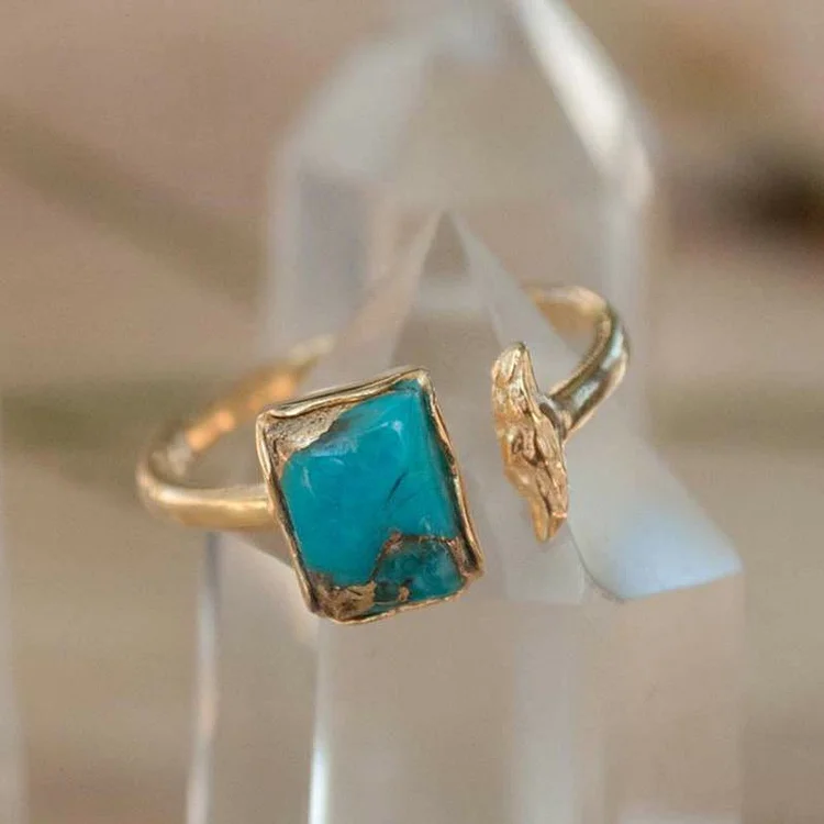 Adjustable Beohemian Turquoise Ring