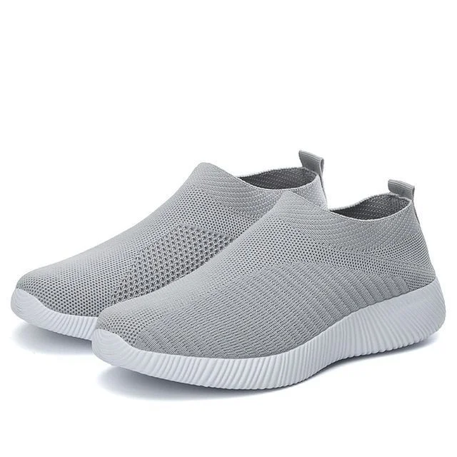 Women's Crystal Breathable Orthopedic Arch Support Slip-On Walking Sneakers Shoes