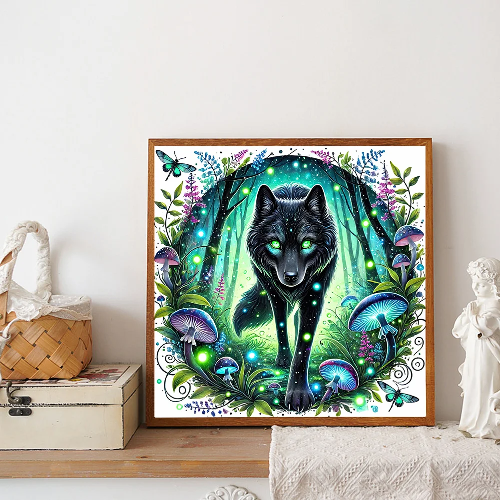 Diamond Painting - Full Round Drill - Wolf(Canvas|30*30cm)