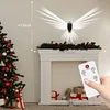 Bald Eagle Wall Lamp, Animal Bird Wall Lamp, Magnetic LED Wall Mounted Eagle Lamp with Remote Control, USB Charging, Battery Powered and Removable Rechargeable Eagle Lamp for Indoor Use