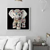 Elefant - speziell geformte Diamantmalerei - 30 * 30cm