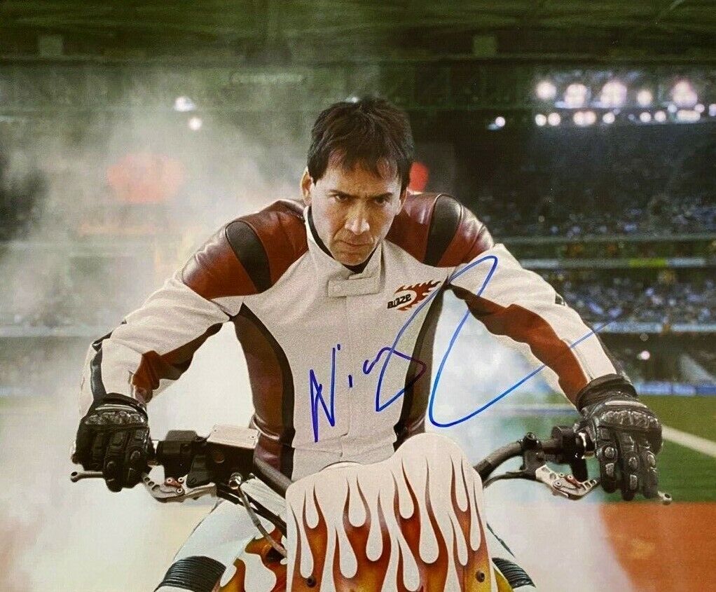 Nicolas Cage signed autographed 11x14 Photo Poster painting Ghost Rider Full Signature