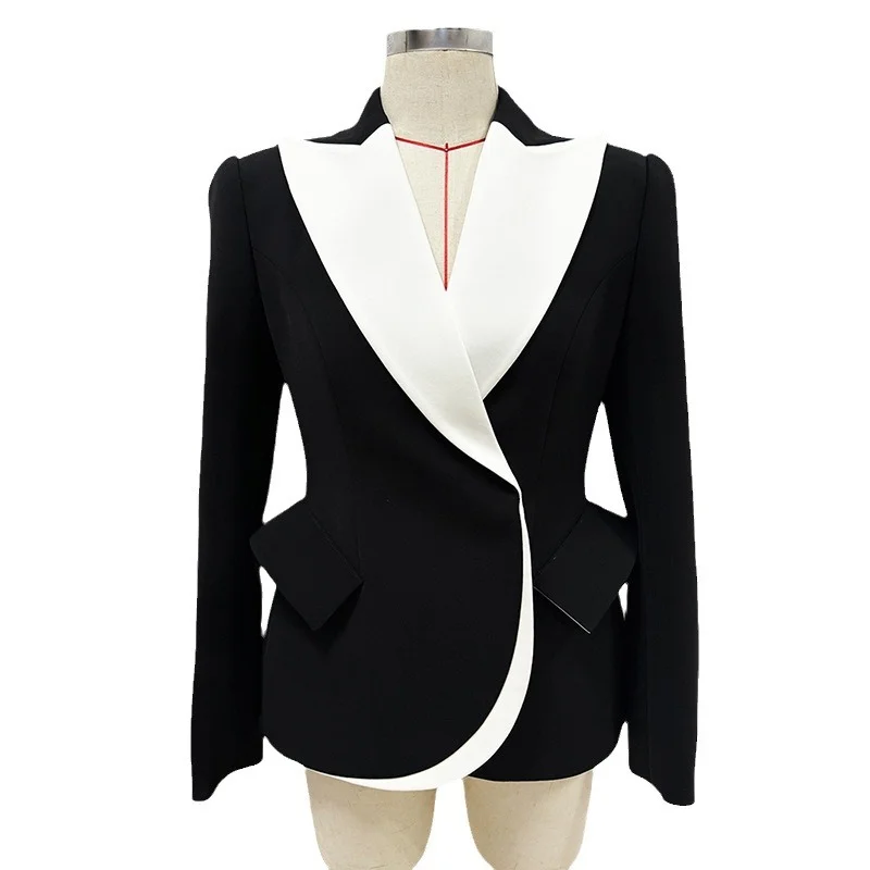 Nigikala Nigikala New Star Fashion Collage Bump Color Dark Buckle Repair Suit Jacket Jacket Jacket