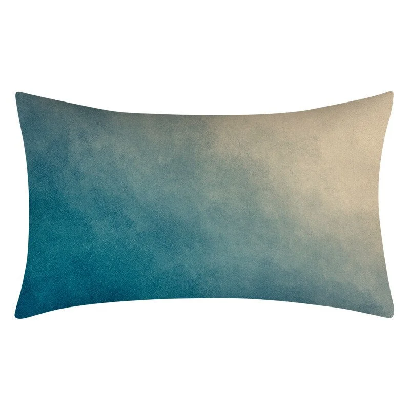 Teal Blue Pillowcase 30X50 Geometry Cushion Cover Polyester Sofa Cushions Decorative Throw Pillows Nordic Home Decor Pillowcover