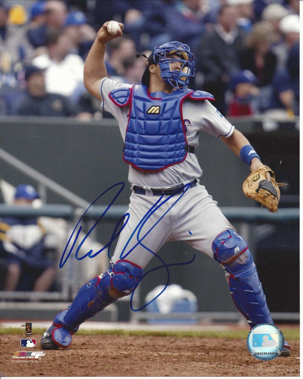 Rod Barajas Autographed 8x10 Texas Rangers In Person S001