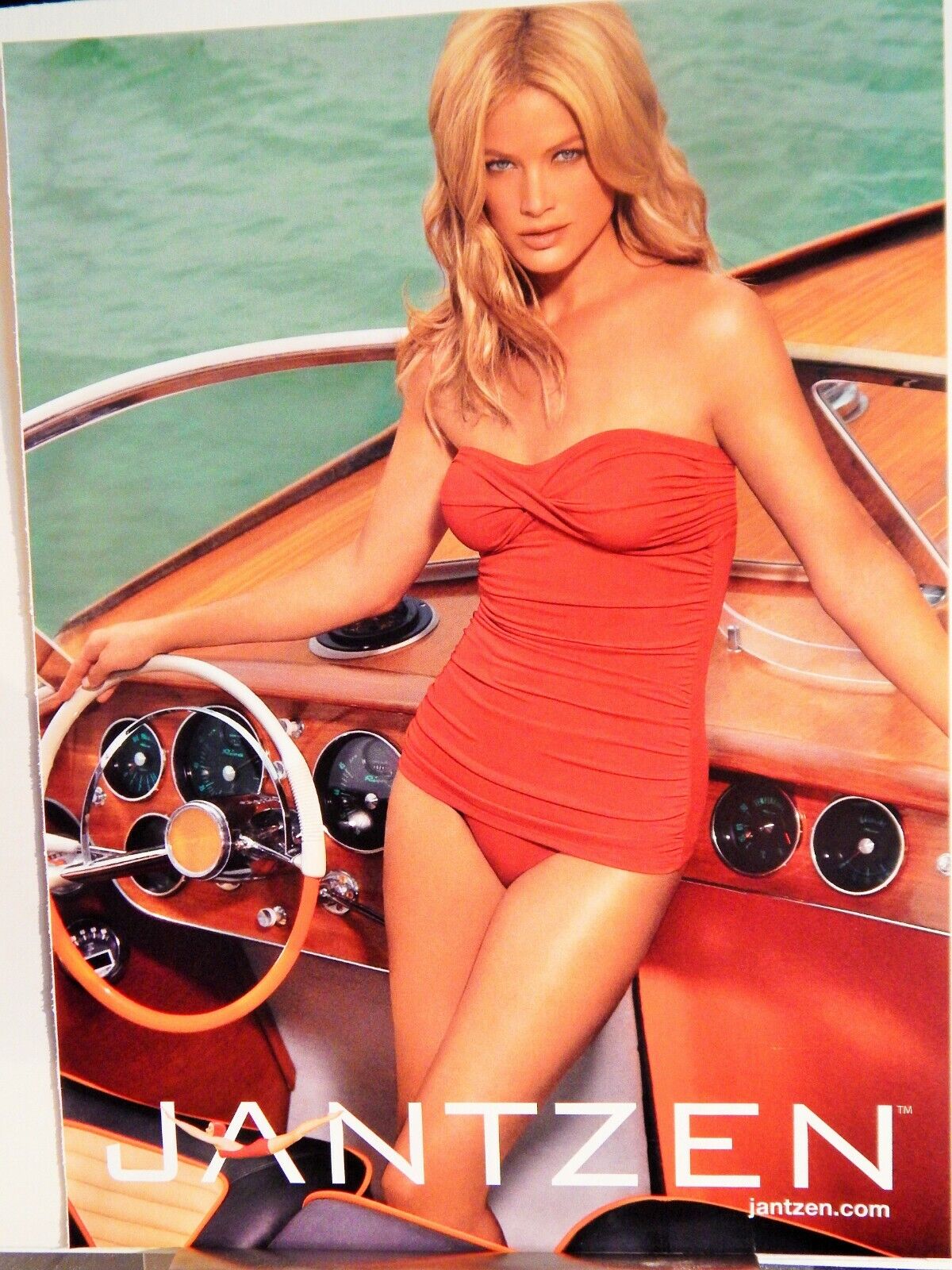 JANTZEN CLASSIC LADIES SWIMWEAR 2007 VTG Photo Poster painting AD, RARE EPHEMERA