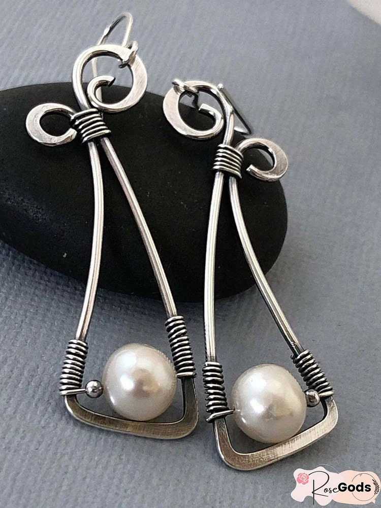 Sliver Casual Alloy Earrings