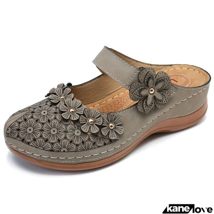 Women's Comfort Platform Elegant Flowers Sandals