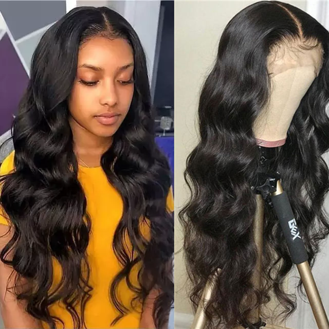 Virgin Human Hair Full Lace Wig Body Wave Natural Color SoGoodHair