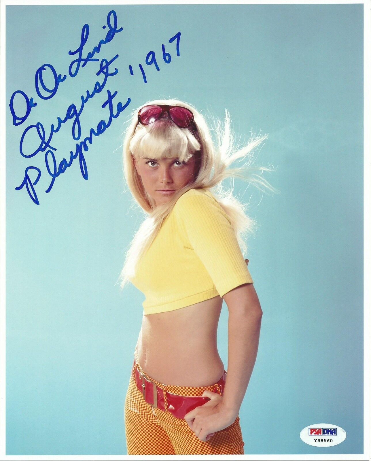 DeDe Lind Signed 8x10 Photo Poster painting PSA/DNA COA August 1967 Playboy Magazine Playmate