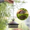 Camping Incense Burner - Portable Incense Burner | Windproof Iron Fly Incense Burner with Hanging Lid for Outdoor Garden