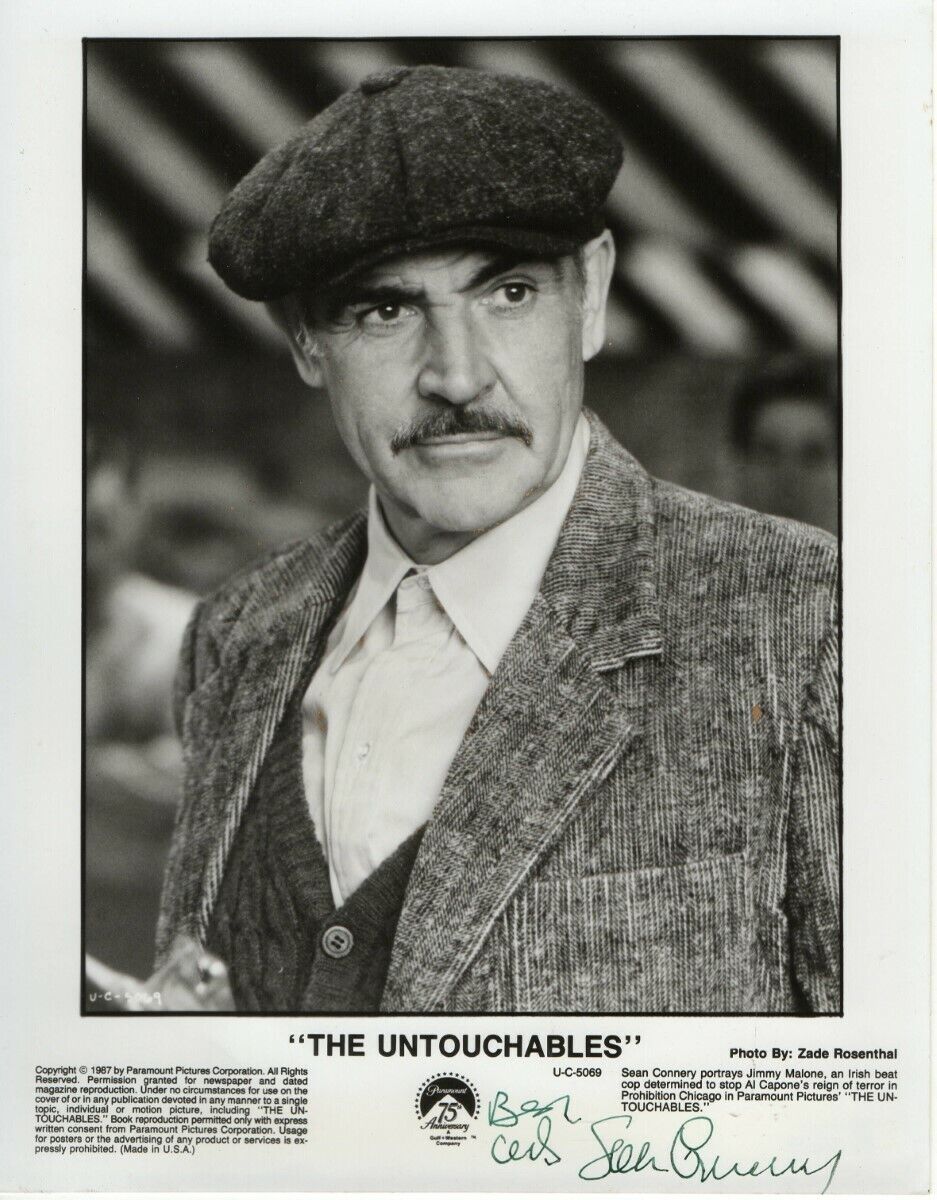 Sean Connery Signed Autographed 8X10 Photo Poster painting The Untouchables Beckett LOA