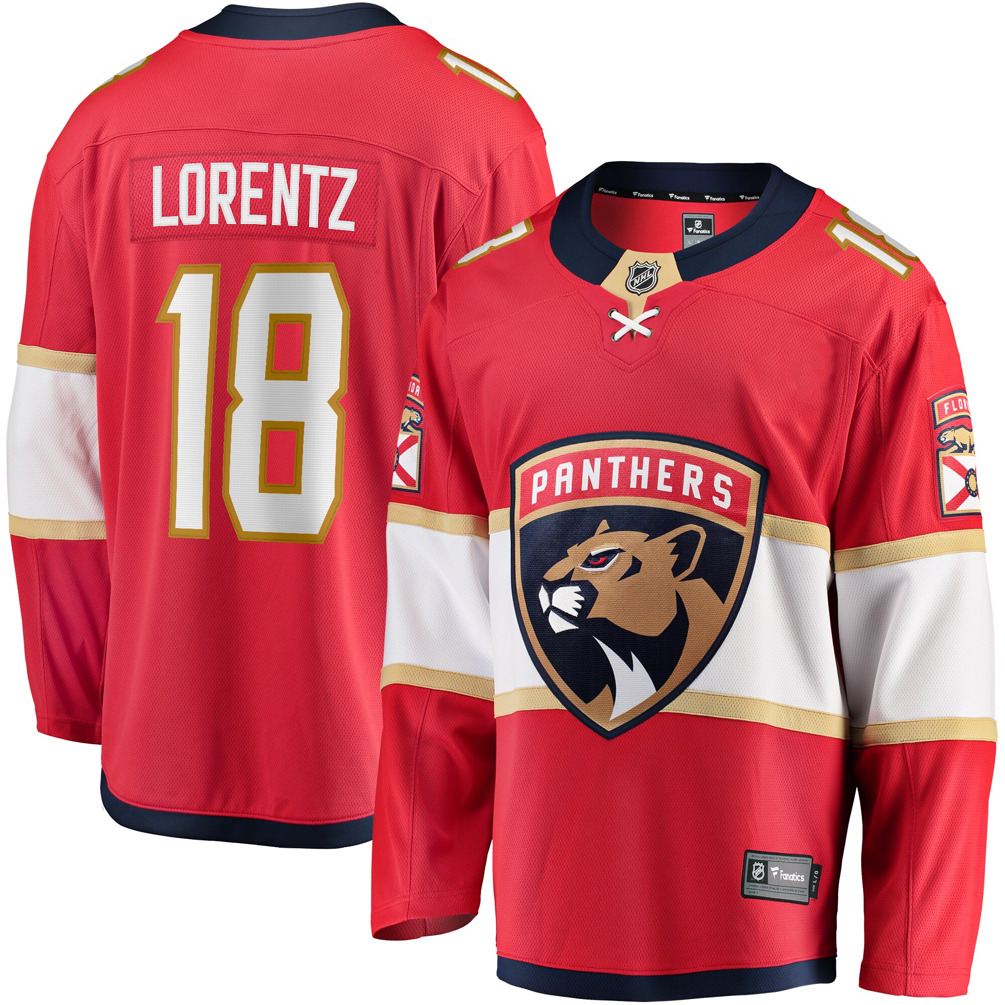 Steven Lorentz Florida Panthers Fanatics Home Breakaway Jersey – Red mysite
