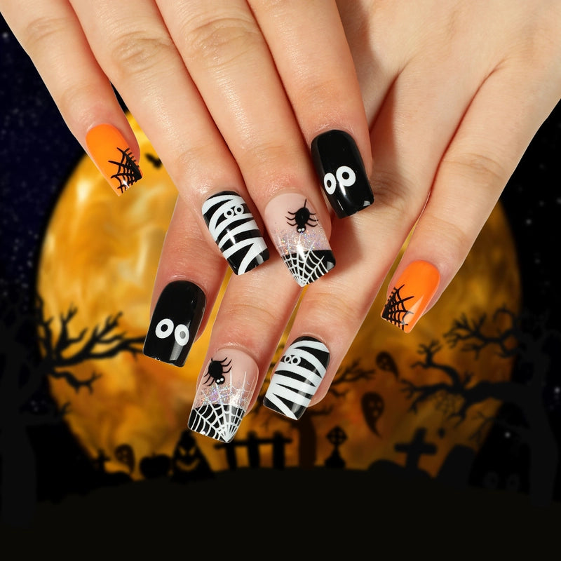 Halloween Cool Style Blood Stains Press-on Nails 1 Set