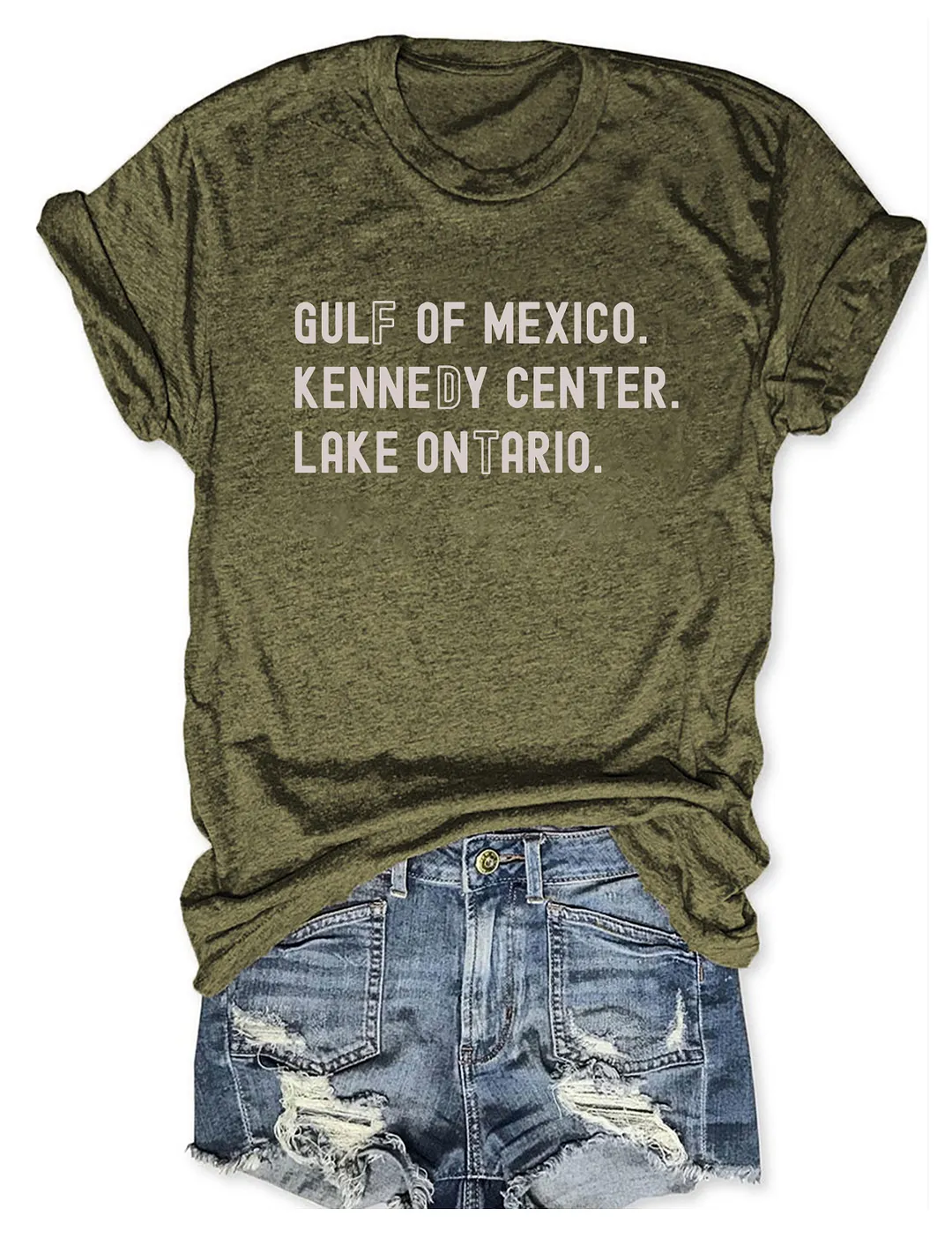 Gulf Of Mexico Kennedy Center Lake Ontario T-shirt