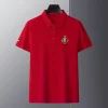 New Style Embroidered Lapel Simple Casual Cotton Polo Shirt