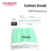 100pcs Industry Cotton Micro Swab Dus Off Fiber Laser Tools Anti-static for Cleaning Laser Lens Protective Windows Head Parts