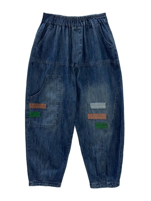 Women Half Sleeve V-neck Solid Color Dress