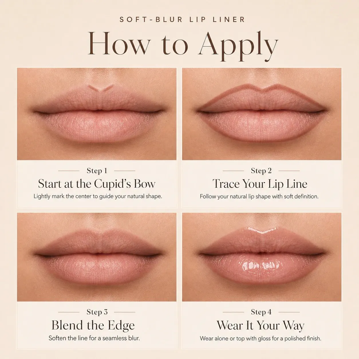 How to get soft fuller-looking lips with Histone Glide Lip Liner