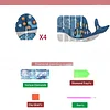 Whale 5d DIY-Tiermuster-Diamant-Maluntersetzer mit Halter f&uuml;r zu Hause