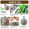 (US Only)Acrylic 2D Flat Indian Shield DIY Hanging Diamond Art Kits Wall Door Decoration