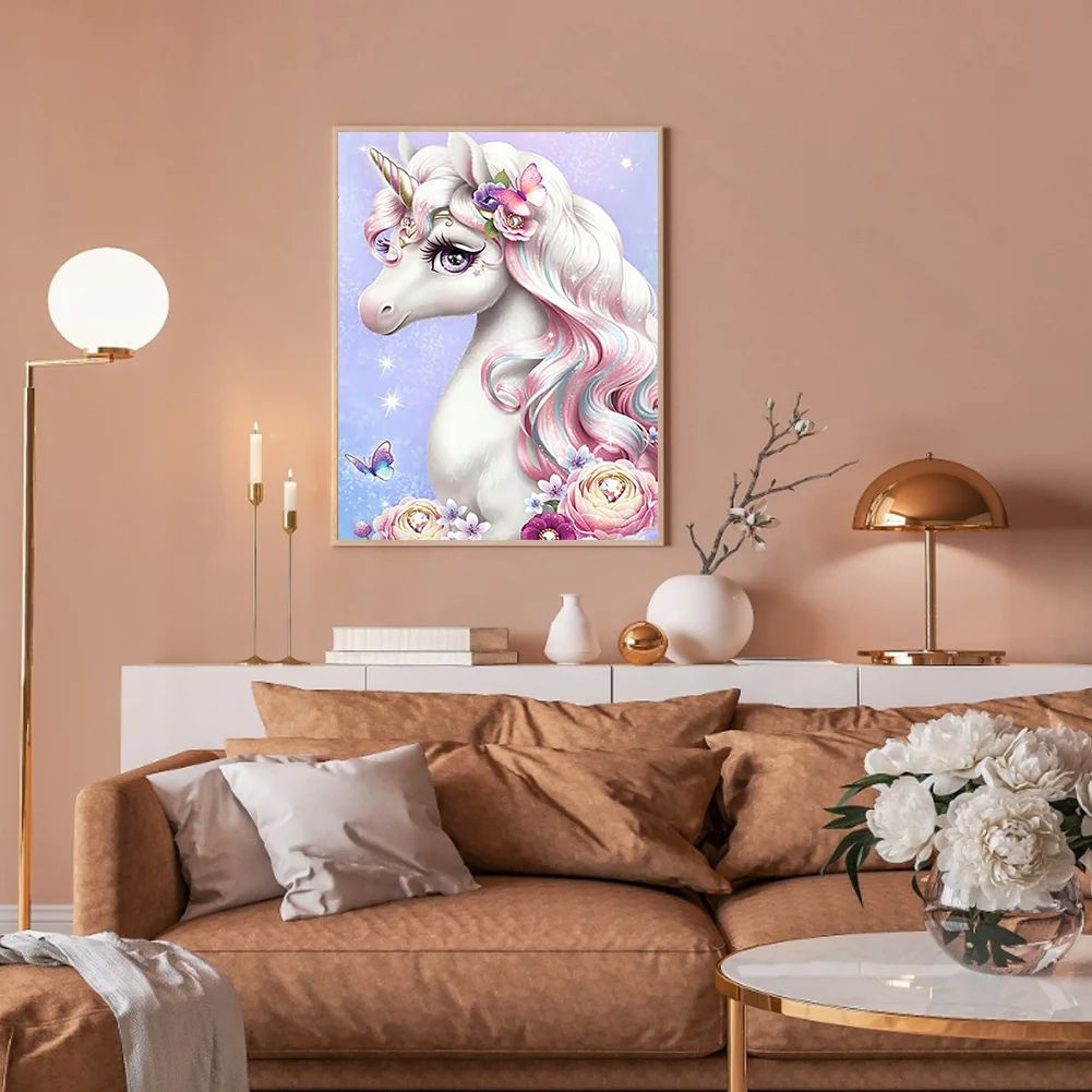 Full Round Diamond Painting 40*50cm - Unicorn