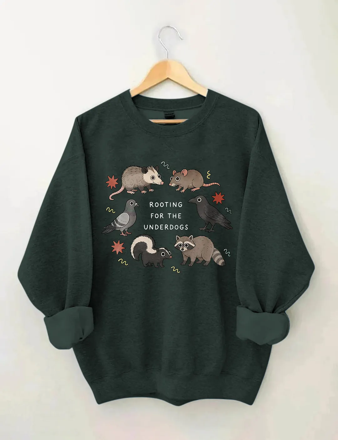 Rooting For The Underdogs Cute Animals Sweatshirt
