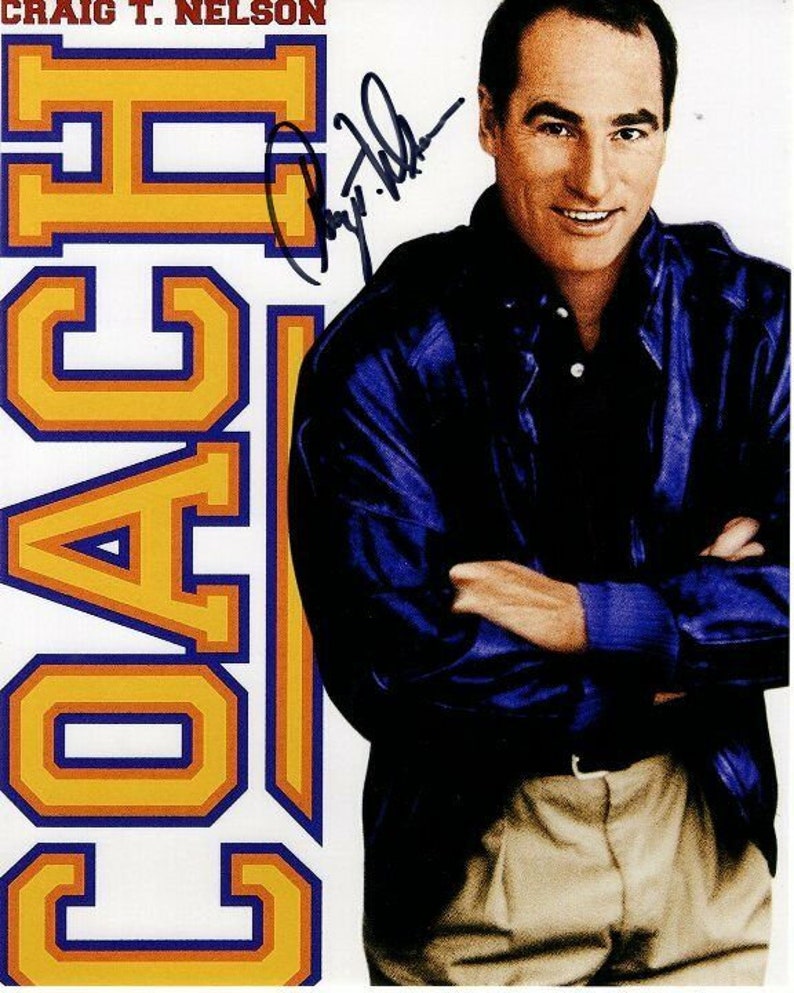 Craig t. nelson signed autographed coach hayden fox Photo Poster painting