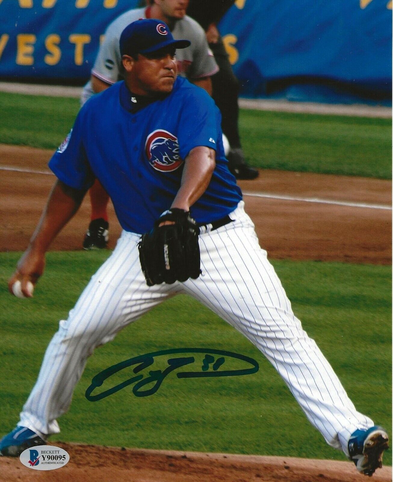 Carlos Zambrano signed Chicago Cubs 8x10 Photo Poster painting autographed BAS Beckett