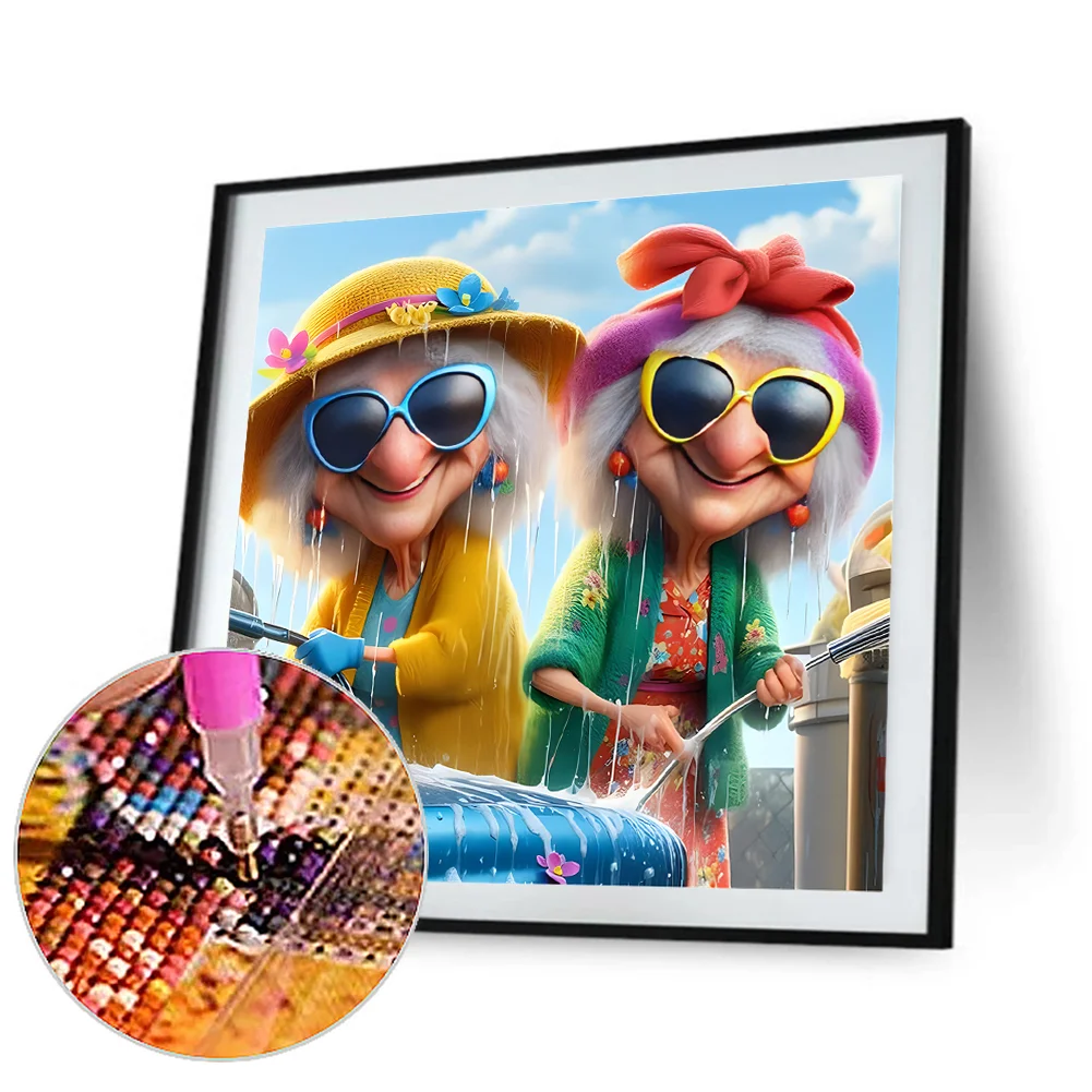 Diamond Painting - Full Round Drill - Grandma(Canvas|40*40cm)